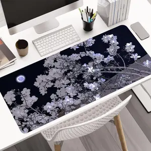 Cherry Blossom Pattern Mouse Pad, Multipurpose Large Mouse Pad, Computer Keyboard Pad, Mouse Mat, Desk Mat