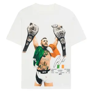 UFC Conor McGregor Double Belted T-Shirt, Conor McGregor Graphic Tee, MMA Combat, Streetwear Style, Casual Unisex Shirt, Menswear, Gift For UFC Fans