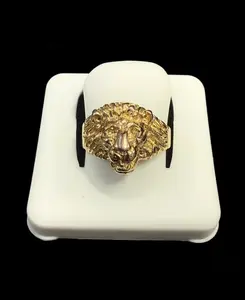 Lion Ring Gold 10k