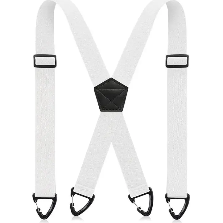 1.5-Inch Wide Adjustable X-Back Hidden Suspenders - Heavy-Duty Under-Clothing Suspenders for Men - Work, Formal Wear, All Body Types