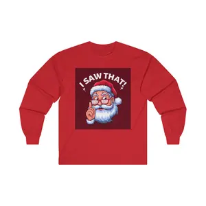 I Saw That Funny Santa Christmas Sweater - Cozy Unisex Holiday Gift & Party Outfit