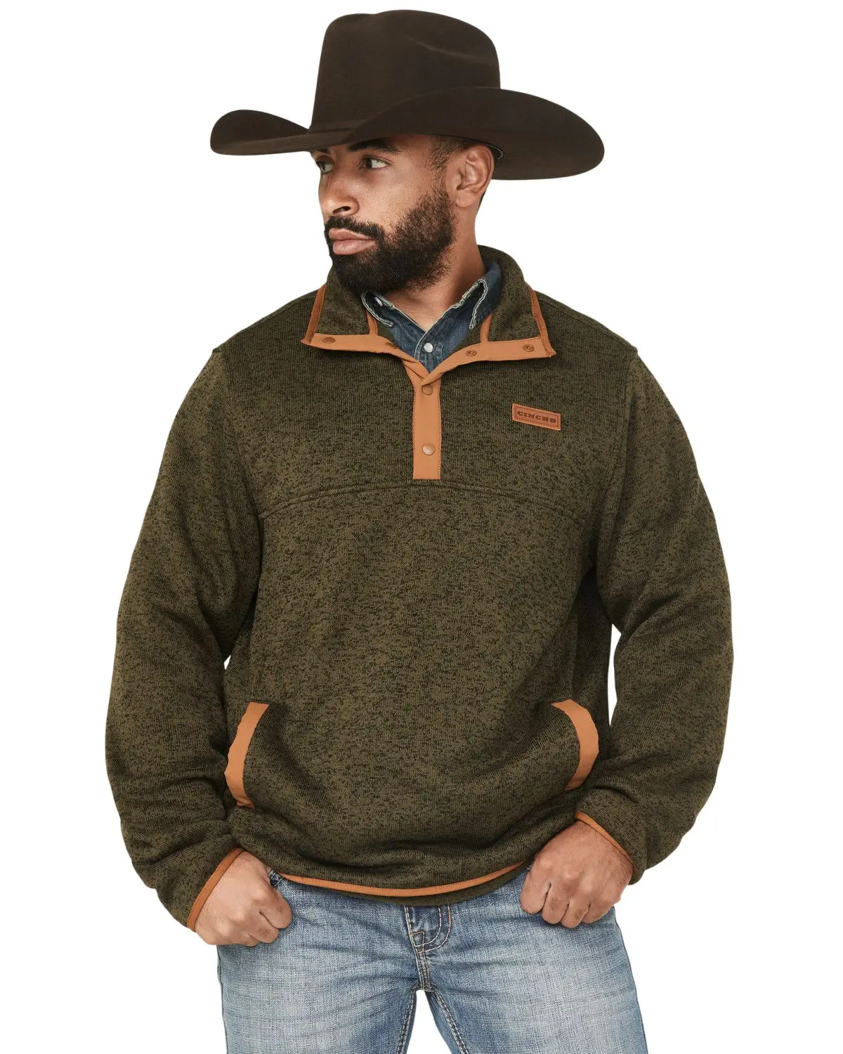Cinch Men's Men'S Solid 1/4 Snap Pullover - Mwk1534009