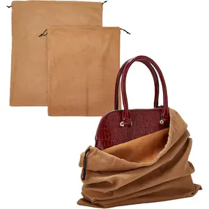 Dustproof Storage Bags with Drawstring Closure, 2-Piece Set – Multi-Purpose Protective Pouches for Handbags, Purses, Shoes, and Boots