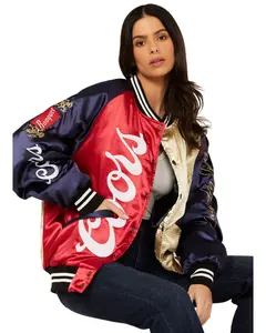 The Laundry Room Women's Satin Heritage Coors Bomber Jacket - Jkbja-Nyl-3916