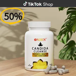 NZEN Candida Cleanse 60 Capsules - Supports Gut and Colon Health, Natural Ingredients for 2-Month Journey to a Healthier Gut - Healthcare