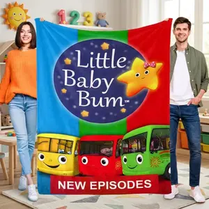 Throw Blanket for Little Baby Bum Bed Couch Flannel Blanket for Kids Boys Girls Gifts Soft Warm Home Decor