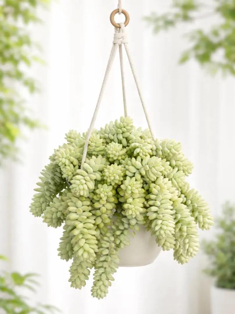 Donkey Tail Succulent (Sedum Burrito) - Live Hanging House Plant