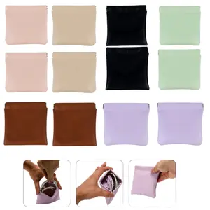 A Set of 12/6 Pcs Mini Portable Cosmetic Bags for Women,Small Makeup Bag for Purse,Coin Purse Lipstick Cosmetic Accessories Organizer,Small Travel Kit Storage Pouch,Tools & Hardware