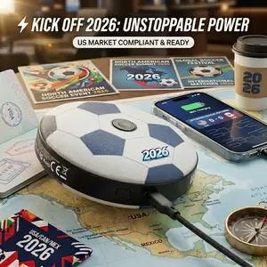2-in-1 Soccer Fidget Spinner & Power Bank | 22.5W Fast Charger 10000mAh | Stress Relief Desk Toy