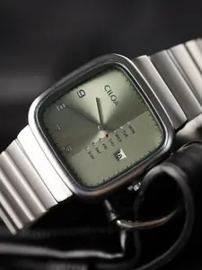 Ciloa 1 Fashionable Square Watch, High-End Men's Sporty Casual Quartz Watch, New Arrival Bug Hole Concept Design, Authentic Brand, Square Dial Wristwatch