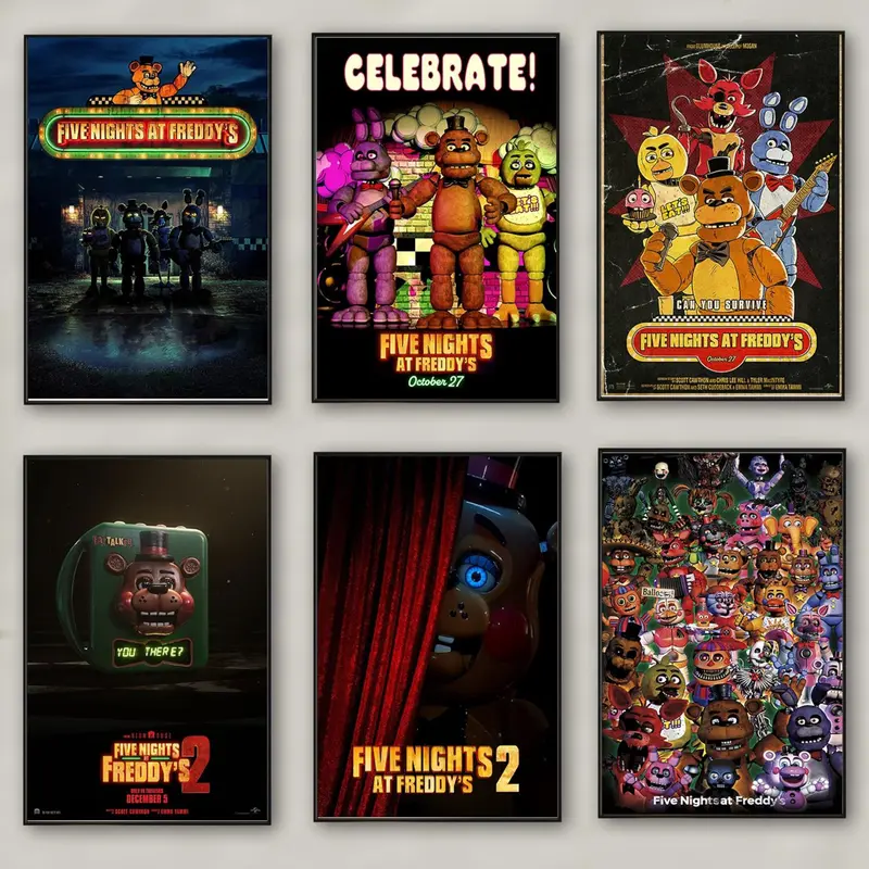Five Nights At Freddy'S Movie Poster Wall Art Living Room Decoration Perfect Gift