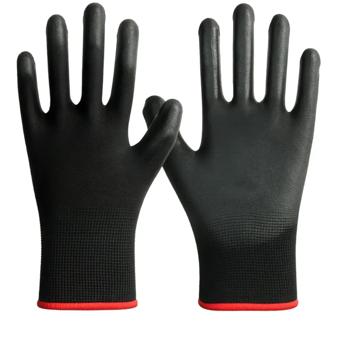 ESD Anti-static Work Gloves – PU-coated palm safety gloves with enhanced grip for electronics assembly, repair, and precision work