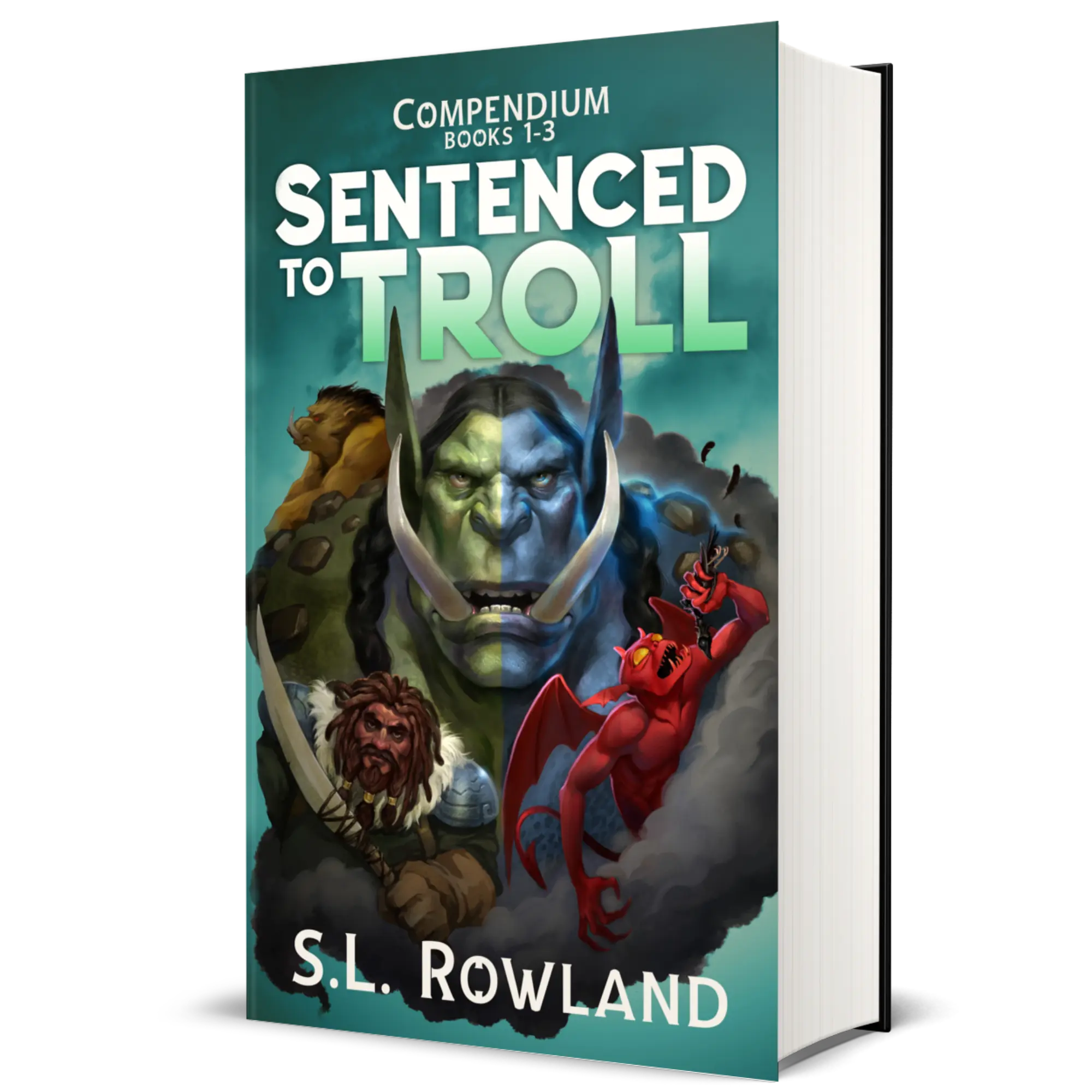 Signed Paperback - Sentenced to Troll Compendium: Books 1-3: A LitRPG Novel