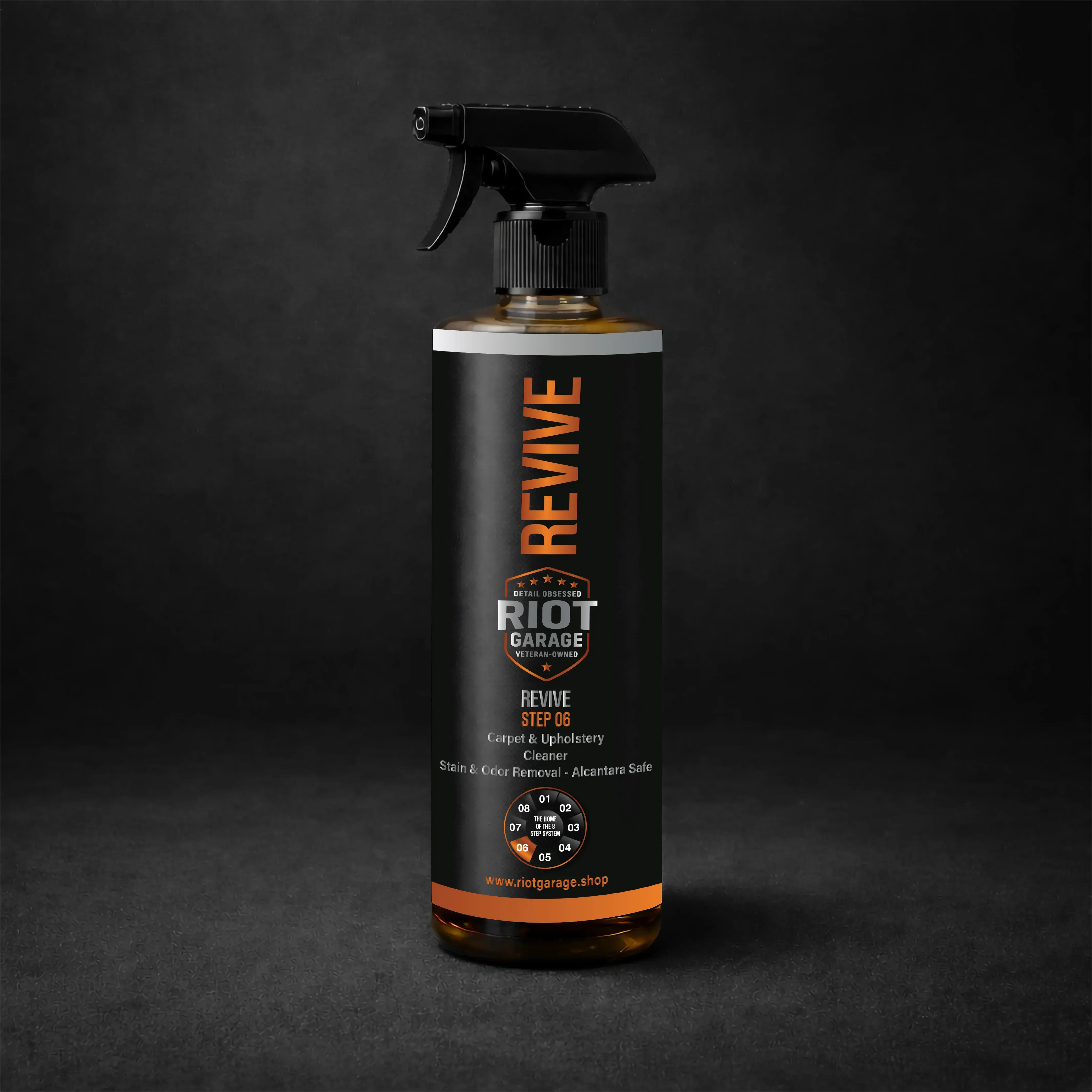 REVIVE Step 06 Carpet & Upholstery Cleaner Spray - Household Cleaning Tool with Brush, Microfiber Towel, Cloth, Stain Lift, Deodorising Spray for Home Care, Car Interior Cleaning, Fabric Door Inserts, Maintains Freshness