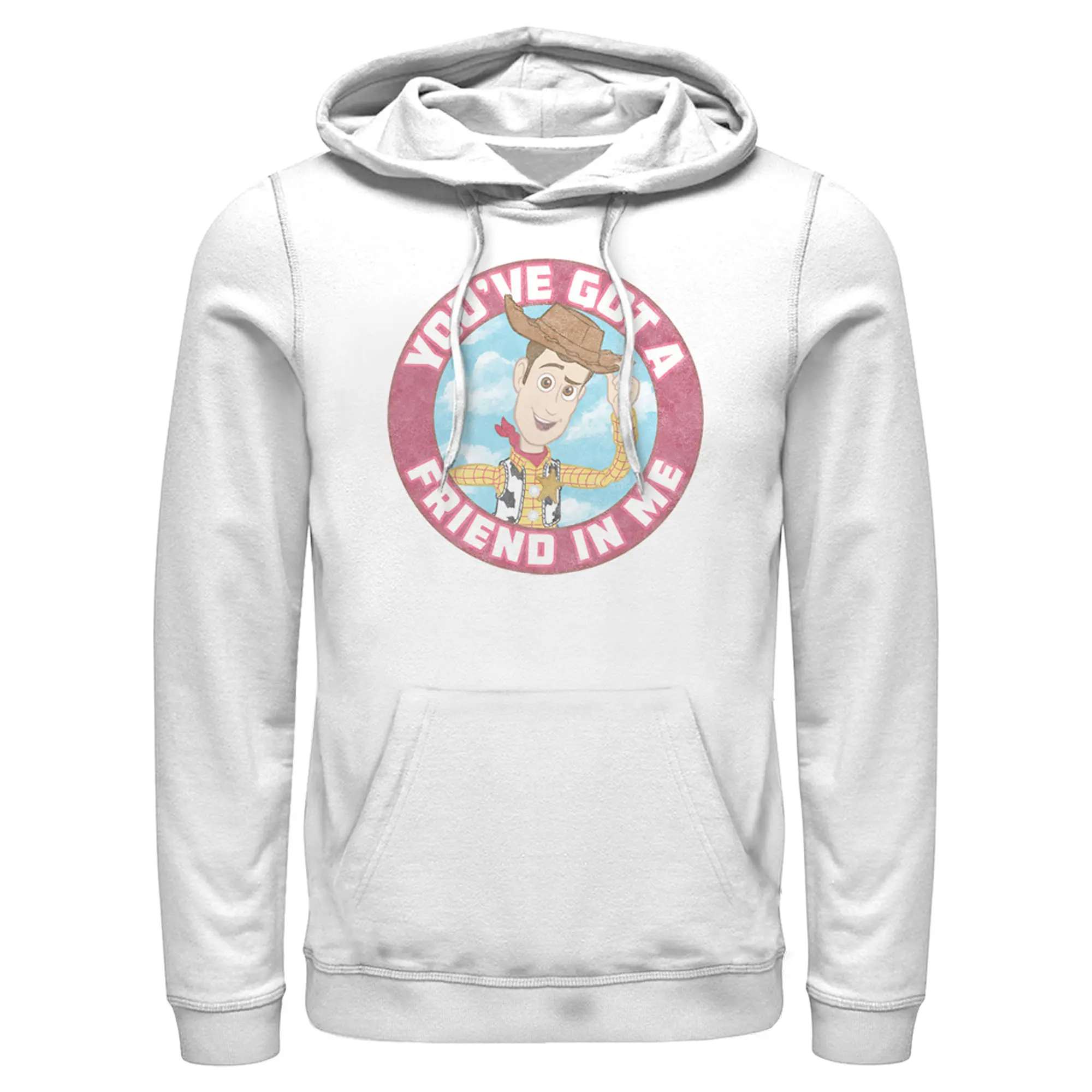 Men's Toy Story Friend in Me Woody Circle Pull Over Hoodie