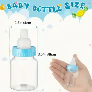 1/12/24 Pcs Mini Baby Bottles for Birth Party Favors, Fillable Candy Containers in and, Ideal for Baby Shower Decorations and Gifts