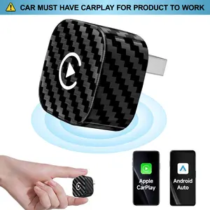 Yurnlv's new 2026 mini wireless CarPlay adapter for iPhone/Android is a 2-in-1 device that supports Apple CarPlay and Android Auto. It converts wired connections to wireless,   stable, and includes a hands-free kit (carbon fiber).