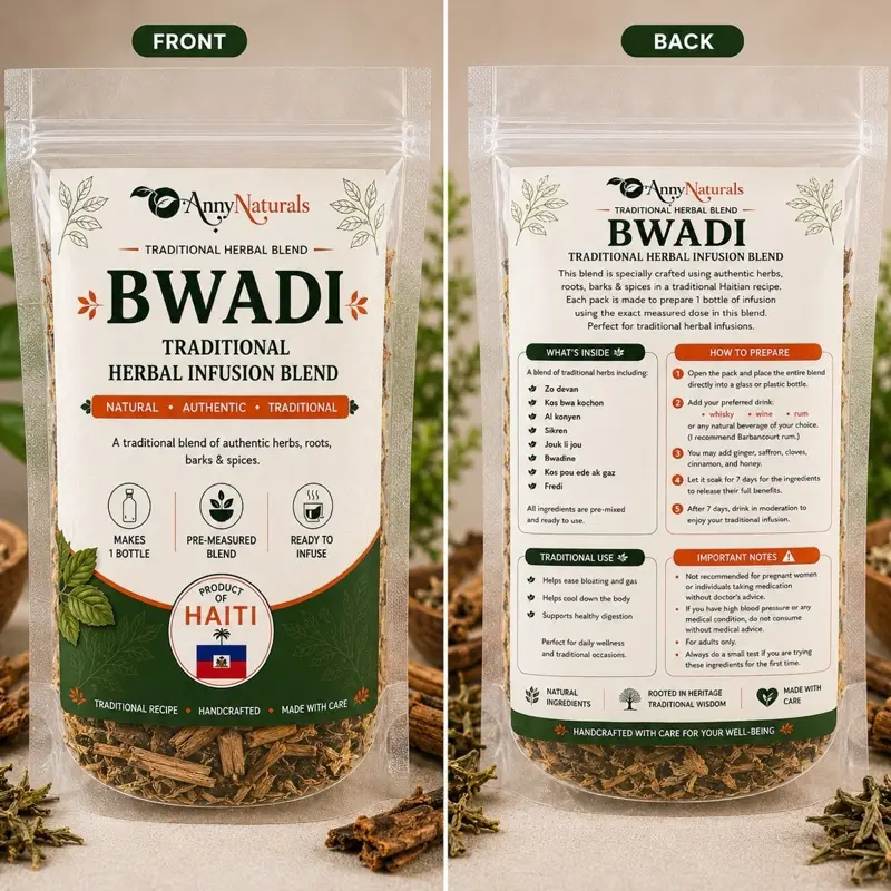 Bwadi Natural Fruit & Herbal Tea, Powerful Herbal Tea Blend Beverage for Daily Enjoyment