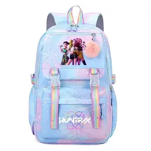 New Style Cartoon Print 3-Piece Set (Backpack + Lunch Bag + Pencil Case) – Lightweight Backpack for Schoolgirls