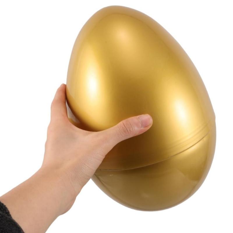 Large 12 Inch Plastic Easter Egg Party Favor, Empty Eggs for Filling Easter Gifts, Multi-Item Party Gift Pack