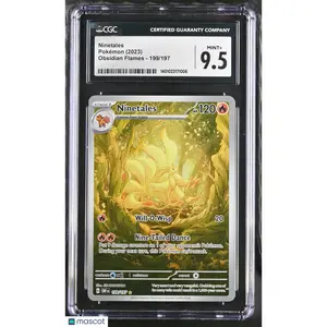 2023 POKEMON OBSIDIAN FLAMES ILLUSTRATION RARE HOLO NINETALES CGC 9.5