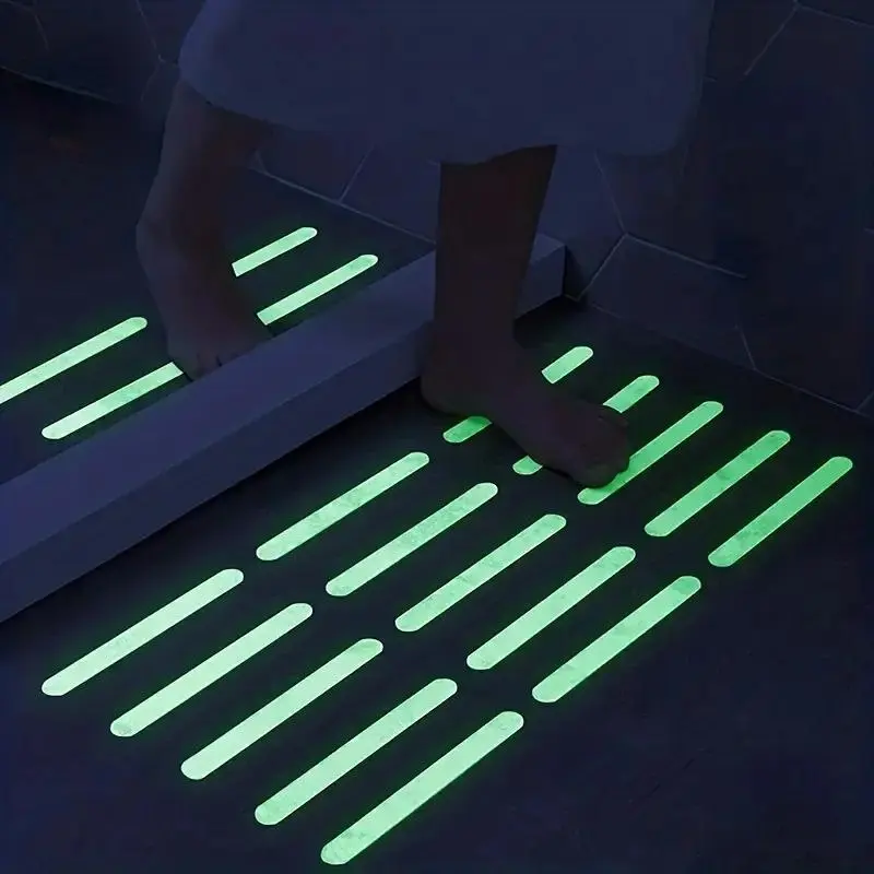 Luminous Tape, Staircase Fire Warning Tape, Stage Green Fluorescent Anti-collision Tape, Green Light Self-adhesive Sticker