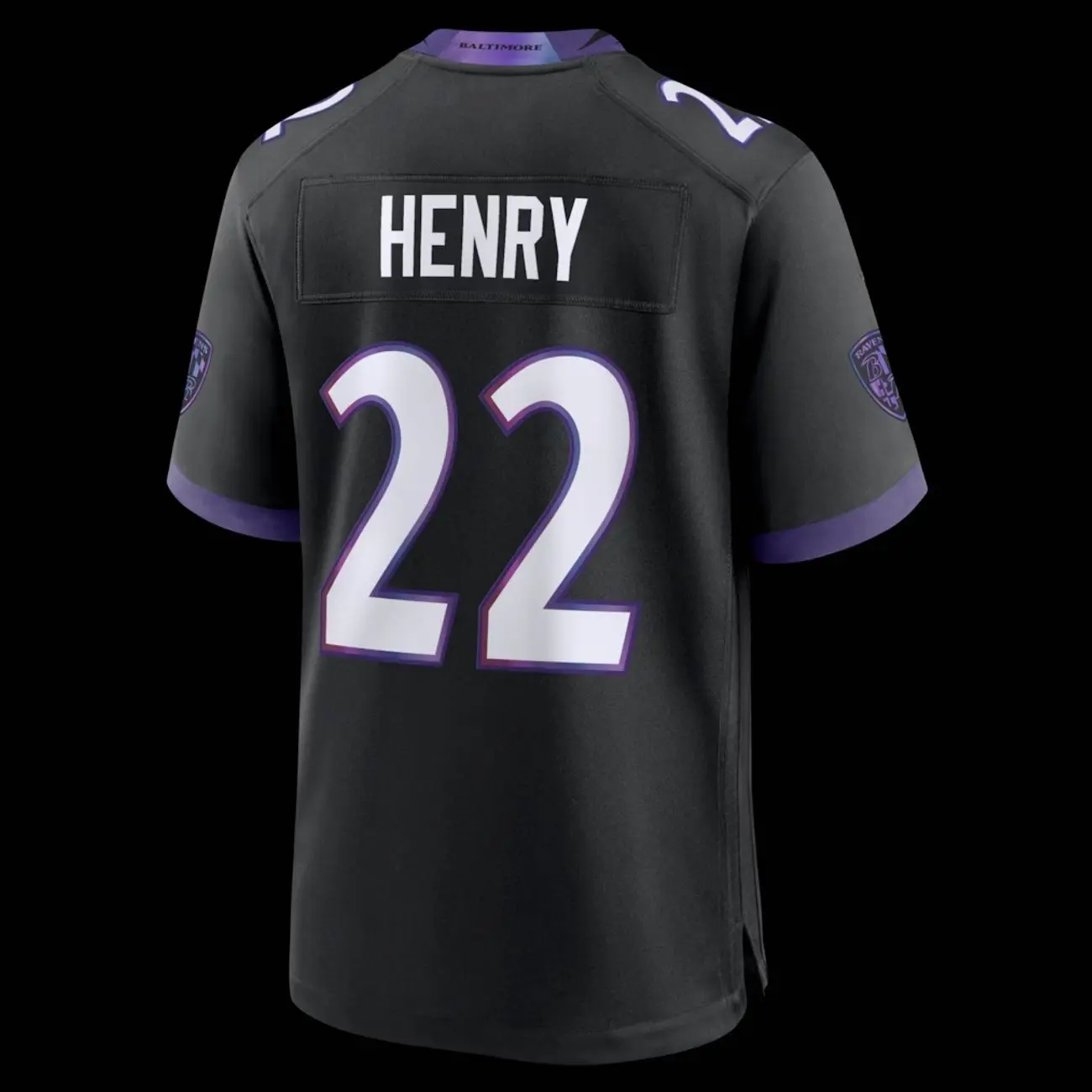 Unisex Football inspired by Henry 22 Baltimore Team Alternate Game Jersey - Black