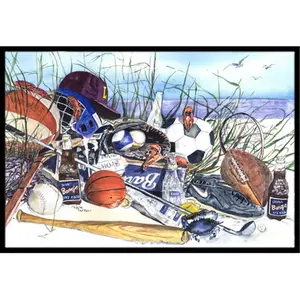 212 MAIN 24x36 in. Sports & Beach Scene Floor Mat - Low Pile Rugs, Permanent Dye, Fade-Resistant for Indoor/Outdoor Use