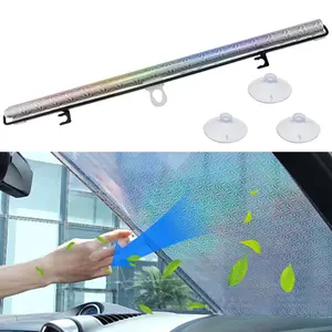 Aluminum Foil Windshield Sun Shade for Cars SUVs Foldable Quick Install Car Sun Shield UV Blocking Heat Insulation Keep Car Cool Summer Car Interior Protector