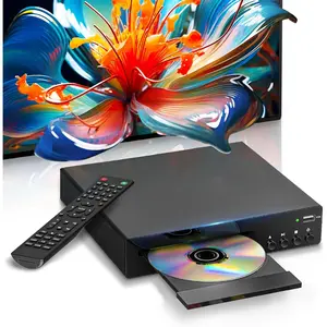 DVD Players for TV with HDMI,  Region Free DVD Player for  TV, HDMI and RCA Cables & Remote Included, USB Input, PAL/NTSC, Up-Convert to 1080P
