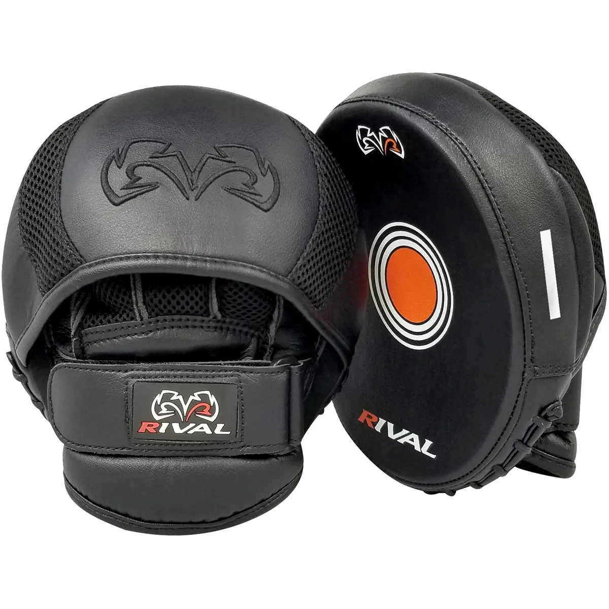 Rival RPM11 Evolution Punch Mitts, Pre-curved PU Microfiber Focus Pads with an Ergonomically Designed Grip Bump and Breathable Mesh Hand Compartment
