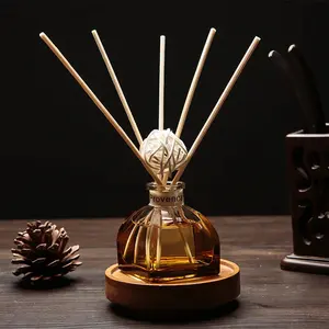 50ml Reed Diffuser Sets Jasmine Lavender Fireless Rattan Aromatherapy Rose Essential Oil with Fragrant Expanding Stick Suit
