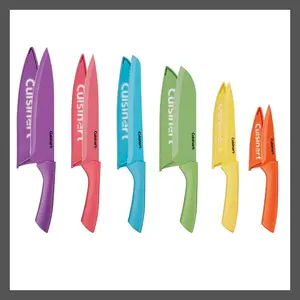 Cuisinart Knife Cutlery Block Set Color Advantage 12pc Ceramic-Coated With Blade
