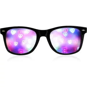 Ultimate Diffraction Glasses - 3D Rainbow Heart Effect - Great Edm, Concert, and Rave Accessory