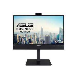ASUS 23.8” 1080P Video Conferencing Monitor (BE24ECSNK) - Full HD, IPS, Built-in Adjustable 2MP Webcam, AI Noise-canceling Mic, Eye Care, USB-C Docking, RJ45, Height Adjustable, HDMI, Zoom Certified
