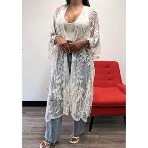 Vivian Lace Embroidered Kimono