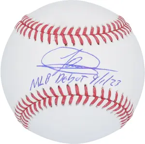 Jasson Dominguez New York Yankees Autographed Baseball with "MLB Debut" Inscription - Fanatics Authentic Certified