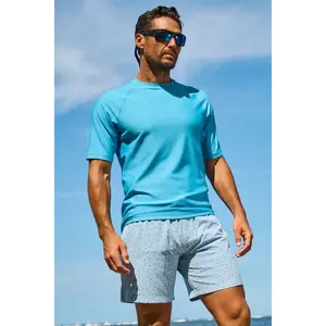 Men's Hightide Short Sleeve Swim Shirt | Malibu Blue