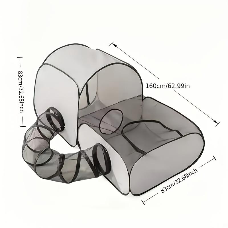 3-in-1 Cat Playpen - 360-Degree Tunnel Access, Soft Breathable Mesh, 1-Second Open, No Assembly Required, Storage Bag, Durable Spacious Design, Indoor/Outdoor Pet Travel Accessory, Convenient Transport, Easy Setup, Great for Home, Camping & Travel 3-in-1 Cat Playpen - 360-Degree Tunnel Access, Soft Breathable Mesh, 1-Second Open, No Assembly Required, Storage Bag, Durable Spacious Design, Indoor/Outdoor Pet Travel Accessory, Convenient Transport, Easy Setup, Great for Home, Camping & Travel