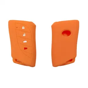 Silicone Key Fob Cover, 4 Buttons Keyless Remote Holder Fit for Lexus ES 350 300h 250 GX 460 LS 500 500h LX 600 NX 350h 350 250, Remote Key Protector, Car Key Accessory