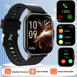 Chic Fashion Smartwatch - Wireless Call & Message Alert, Precise Step Count & Calorie Tracking, Multiple Sports Modes, Weather Update, Wireless Connection, Modern Minimalist Design, Long-Lasting Battery, Comfortable Wear, Unisex for Fashion Lovers