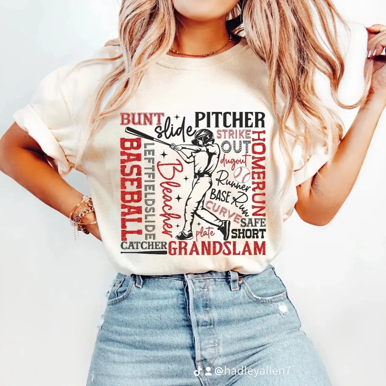 Baseball Collage Tee Tshirt