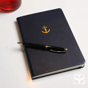 SETTINI Navy Anchor Hardcover Journal