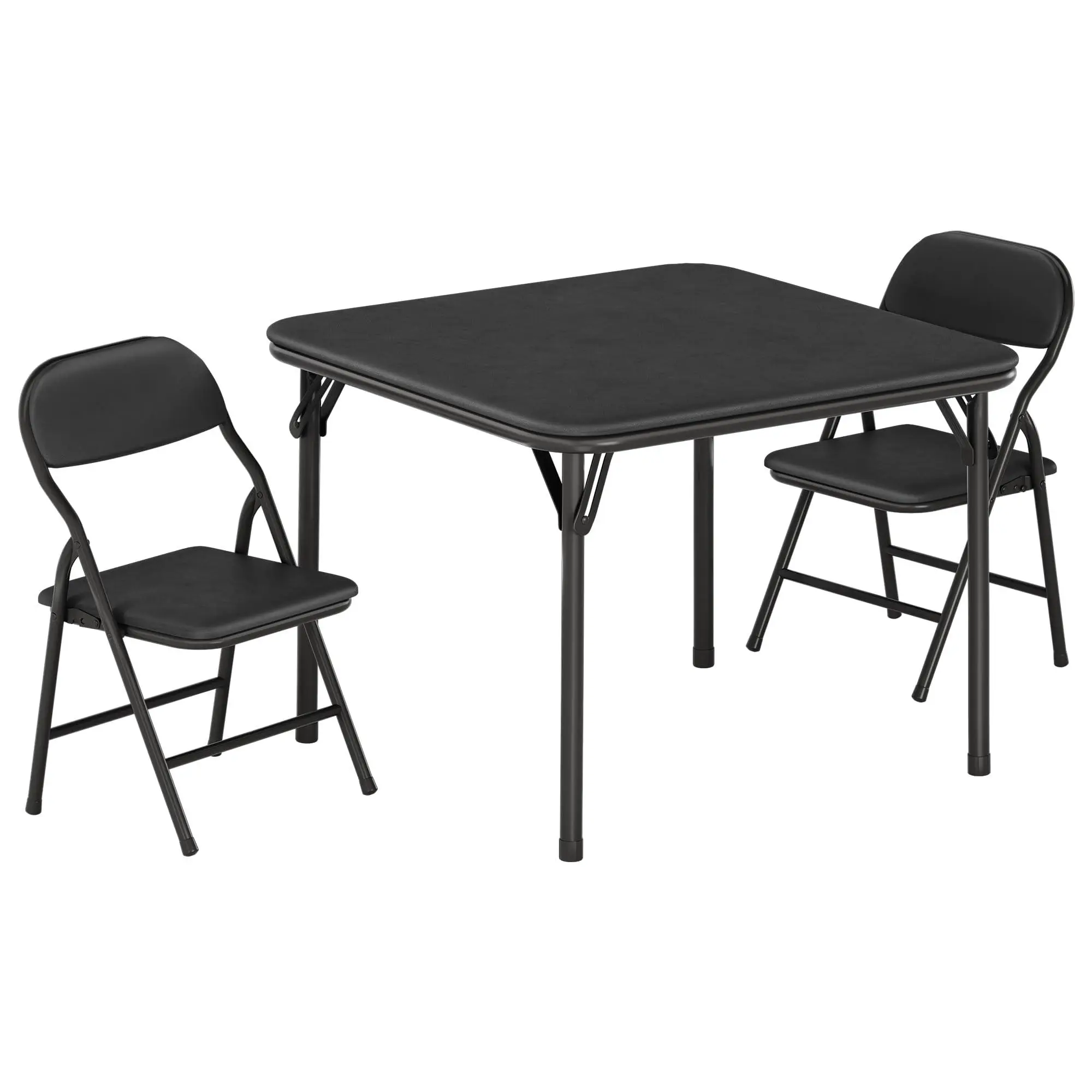 Gaomon Foldable Waterproof Thickened PU Kids' Game Table Set - Metal Frame Fully Assembled 2-Seat Armless Outdoor Furniture for School, Kindergarten, Pre-Assembled
