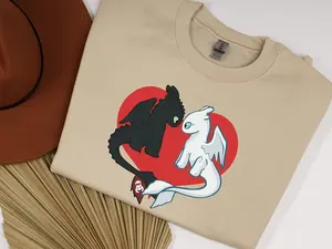 Toothless And Light Fury Couple Hoodie Valentine's Day Outfit Tshirt Sweatshirt Hoodie