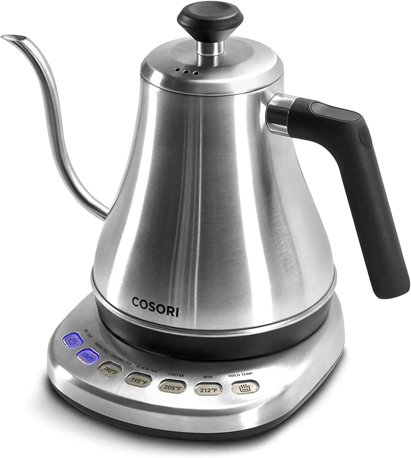 COSORI Electric Gooseneck Kettle with 5 Variable Presets, Pour Over Kettle & Coffee Kettle, 1200 Watt Quick Heating, 0.8L, Matte Black