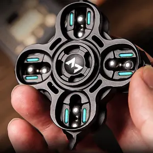 Metal Sound Fork Rotating Gyroscope Stress Relief Toy, Fidget Gadget, Office Anxiety Reducer, Adult Gift, Holiday Present, Fidget Relief, 1 Piece Pack