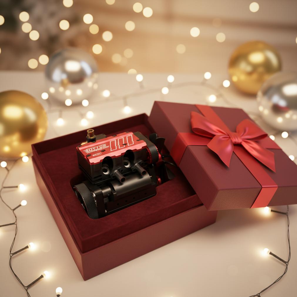 TOYAN 7cc Engine Model Kit – Inline Twin 4-Stroke DIY Mechanical Build Kit