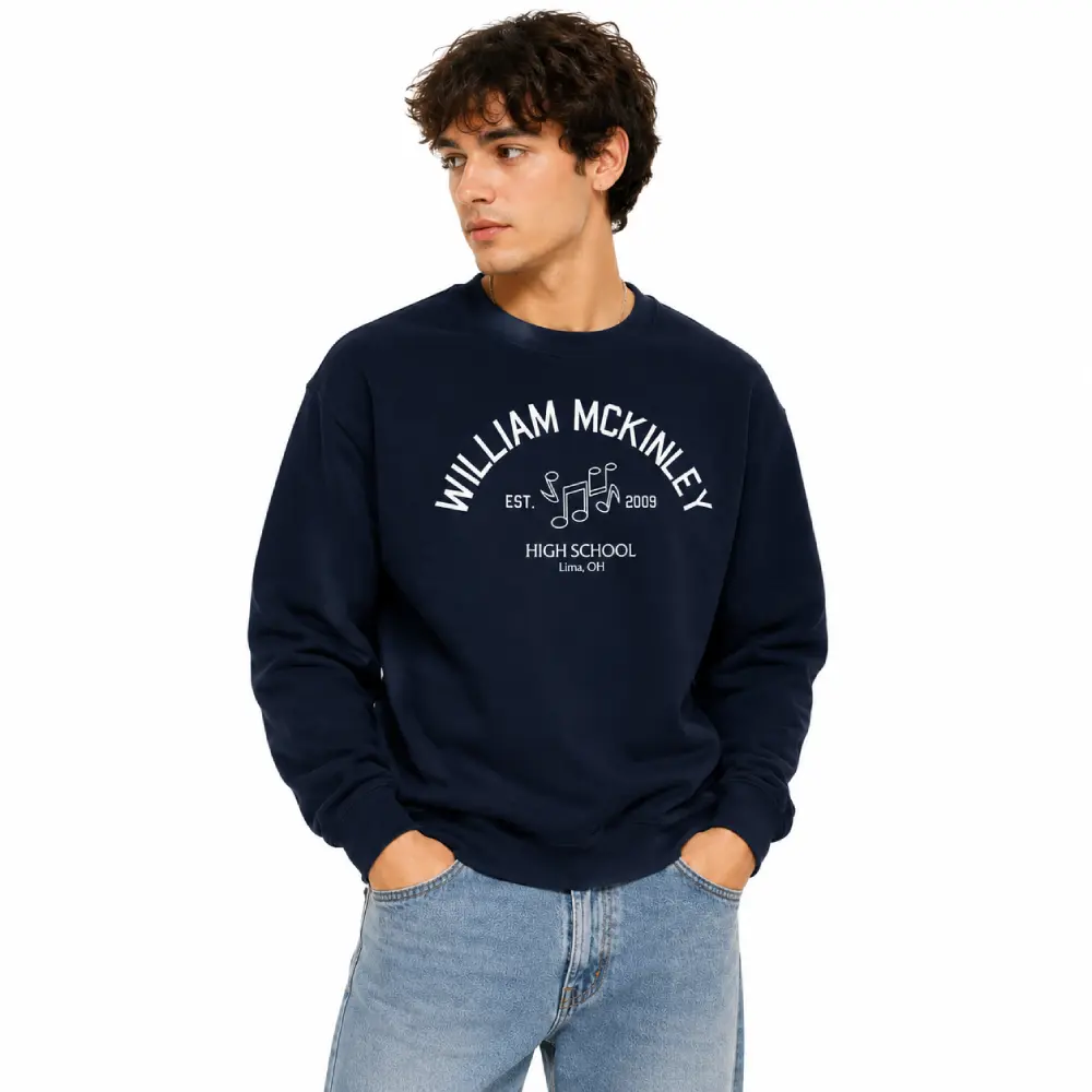 William McKinley High School Glee Club Crewneck Sweatshirt Casual Long Sleeve
