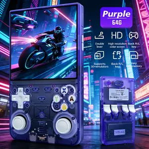 R36ultra Game Console, Dual Joysticks, 4 Inch IPS Display, TF Card Slot, USB-C Charging, Perfect for Gaming Enthusiasts, Travel, Relaxation